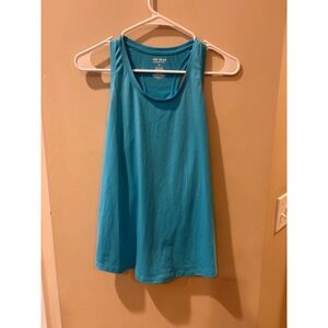 Tek Gear Essential Gear Womens Racerback Tank Top Cyan Blue Medium RN73277